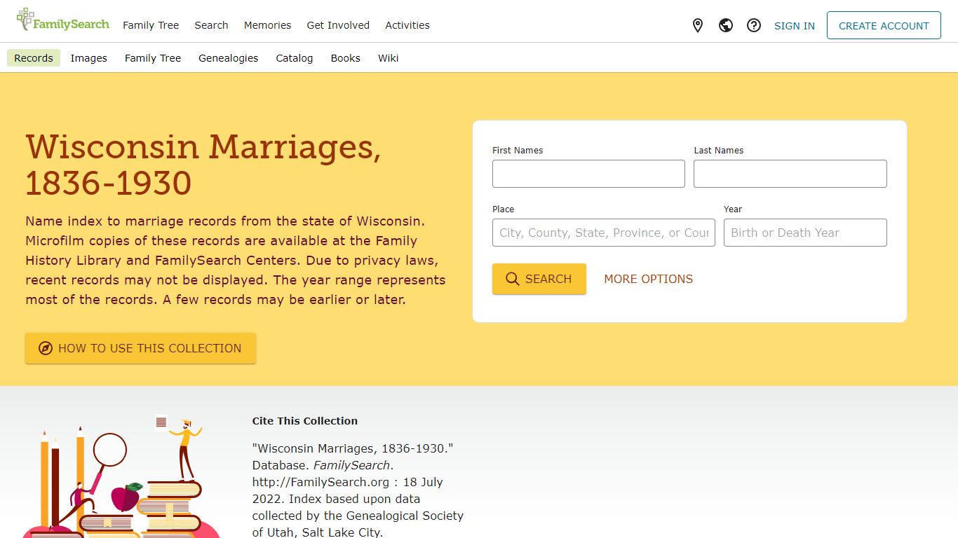 Wisconsin Marriages, 1836-1930 • FamilySearch